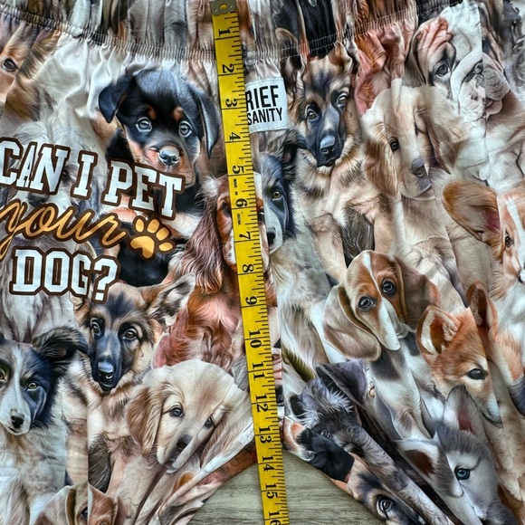 Women’s Brown and Black Dog Print Pajama Bottoms Lounge Pants NWOT - Picture 6 of 8